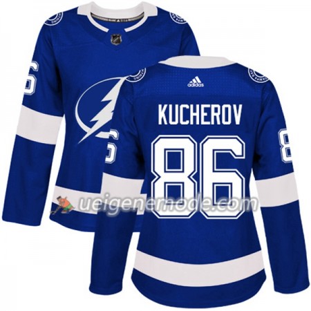 Dame Eishockey Tampa Bay Lightning Trikot Nikita Kucherov 86 Adidas 2017-2018 Blau Authentic